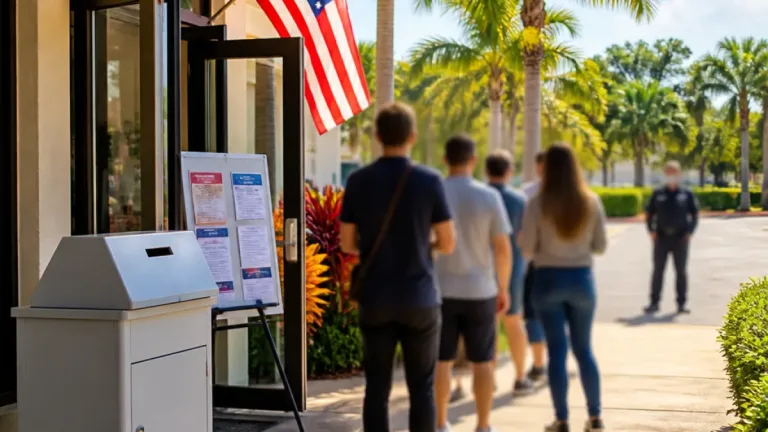 Donald Trump vote par anticipation en Floride à dix jours des midterms